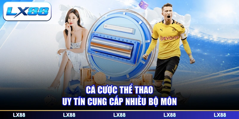 Cá cược thể thao uy tín cung cấp nhiều bộ môn