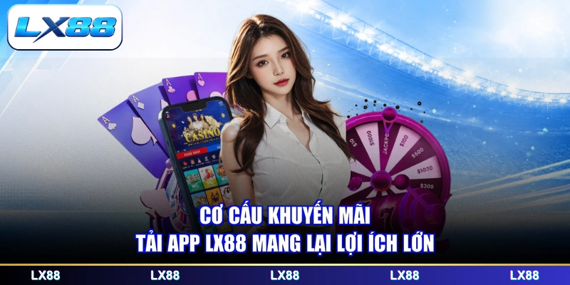 Cơ cấu khuyến mãi tải app LX88 mang lại lợi ích lớn