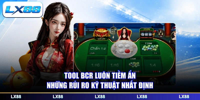 Tool bcr luôn tiềm ẩn những rủi ro kỹ thuật nhất định
